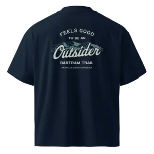 Outsider organic oversized high neck t-shirt