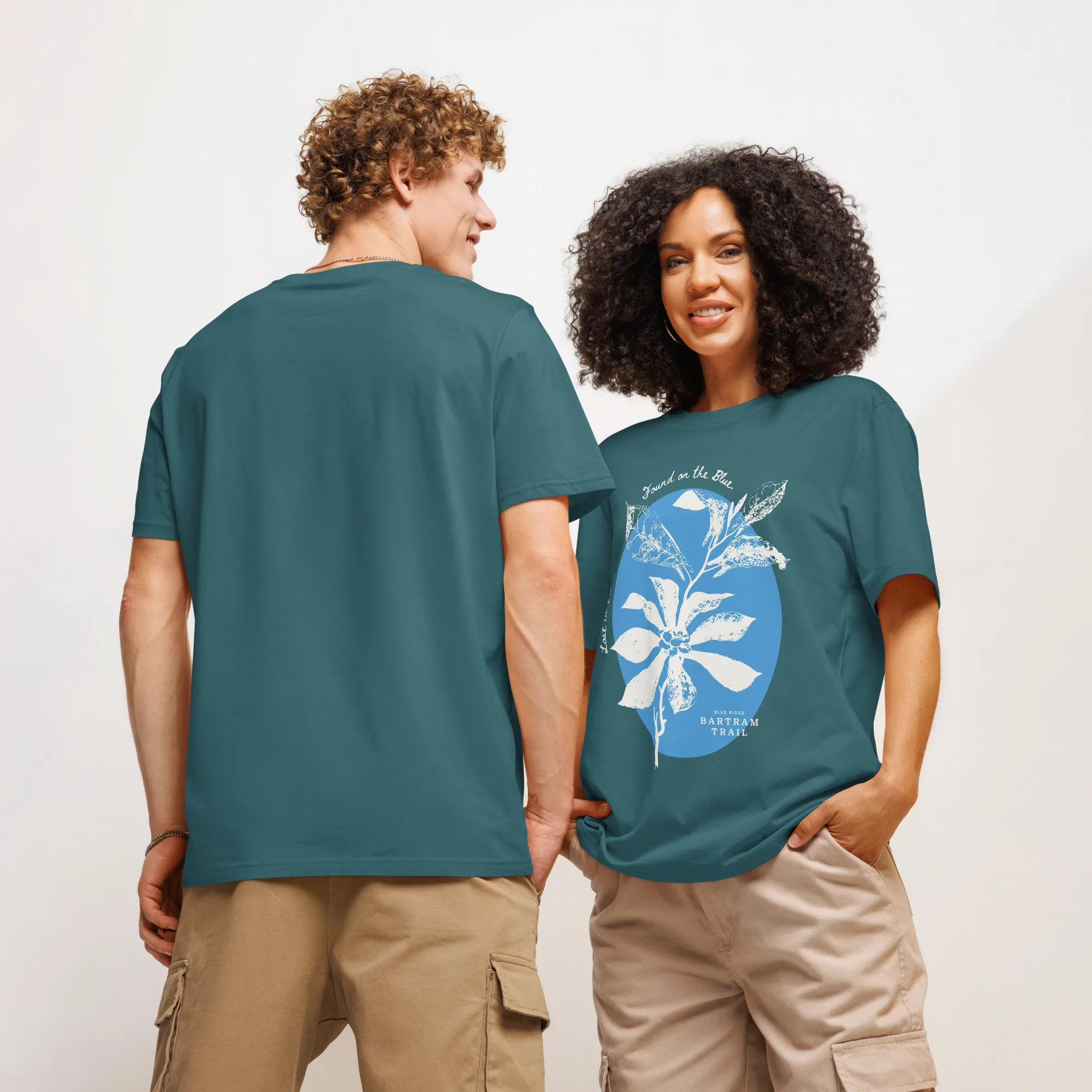 Unisex Lost in the Green organic ribbed neck t-shirt - Image 7