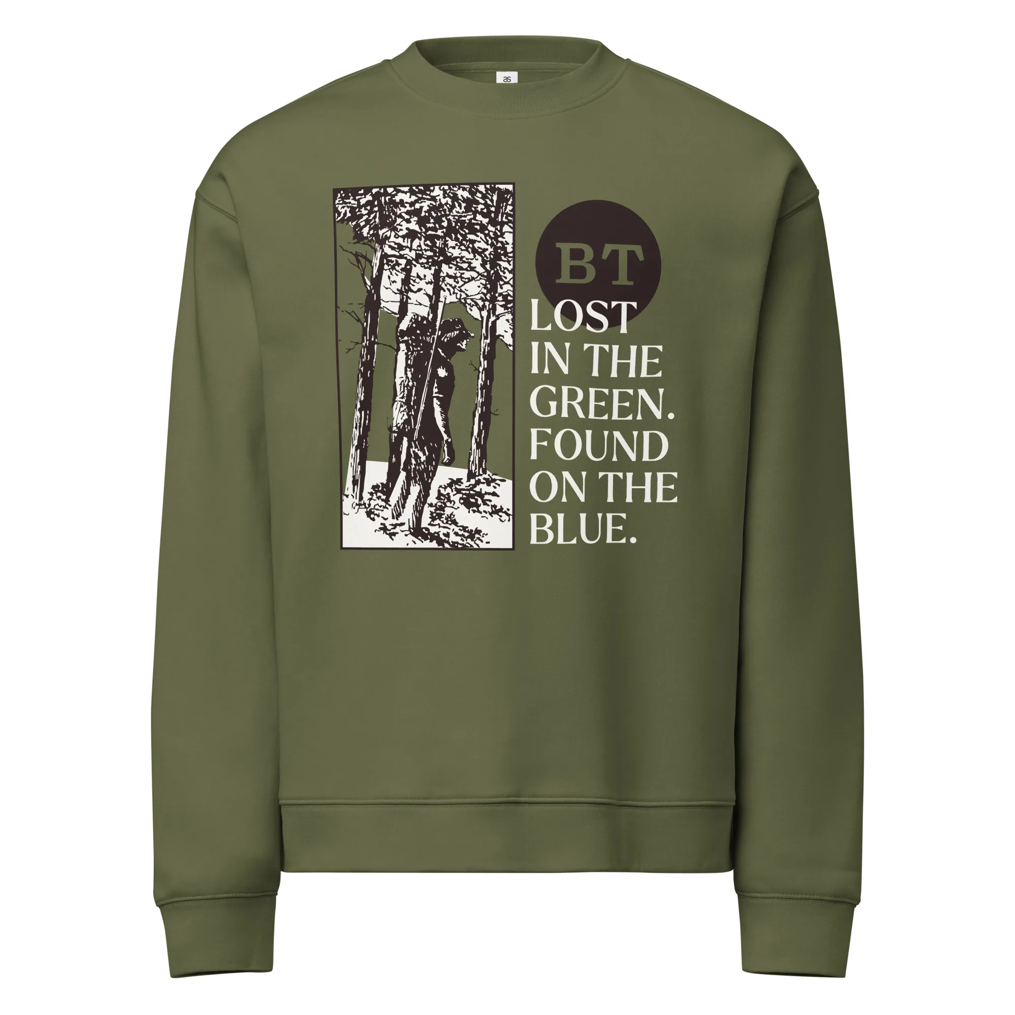 Hiker relax crew neck sweatshirt