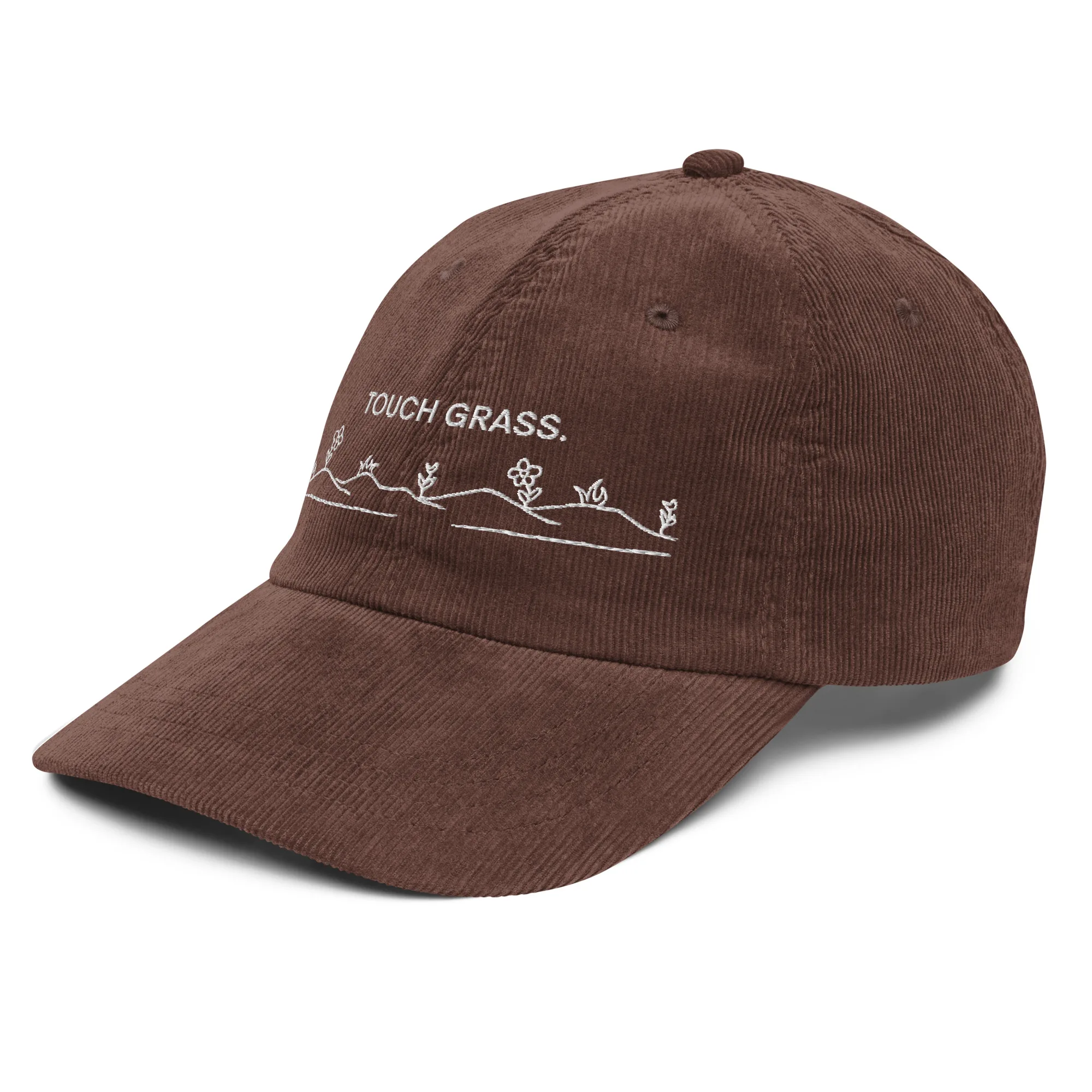 "Touch Grass" Vintage corduroy cap - Image 3