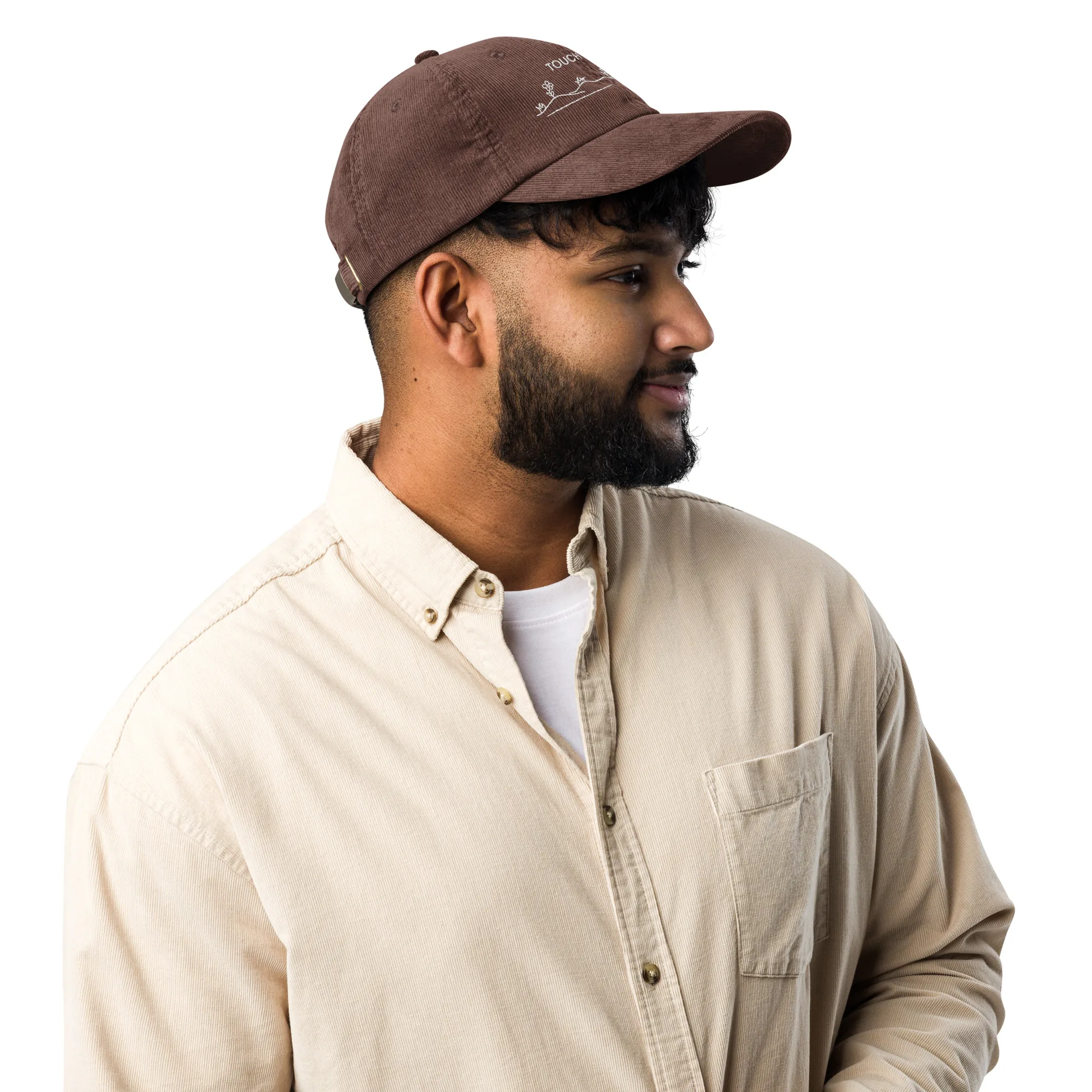 "Touch Grass" Vintage corduroy cap - Image 7